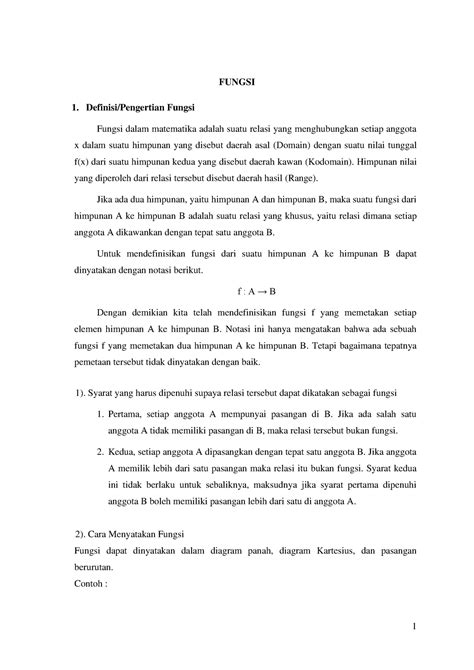fungsi fungsi definisipengertian fungsi fungsi  matematika