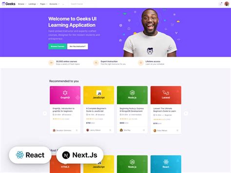 Geeks Next Js Admin Dashboard Template React Bootstrap Themes