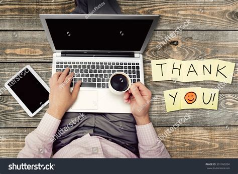 Thank You Gratitude Smiley Face Foto Stock 301760204 Shutterstock