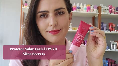 Protetor Solar Facial Niina Secrets FPS 70 Primeiras Impressões YouTube