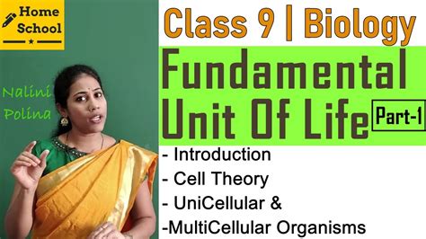 Fundamental Unit Of Life Class Biology Part Youtube