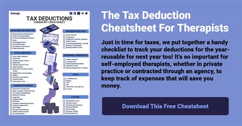 The Tax Deductions Cheatsheet For Therapists Belongly