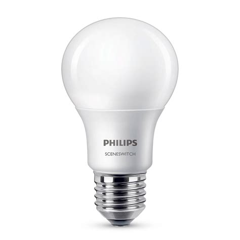 Philips SceneSwitch LED pære E27 Mat 7 5W 60W 79 DKK