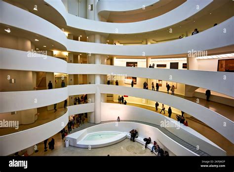 New York Manhattan United States Solomon R Guggenheim Museum Stock