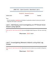 Network Forensics Lab Exercises Ftp Brute Force Network Course Hero