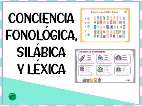 Cuadernillo de actividades para trabajar conciencia fonológica