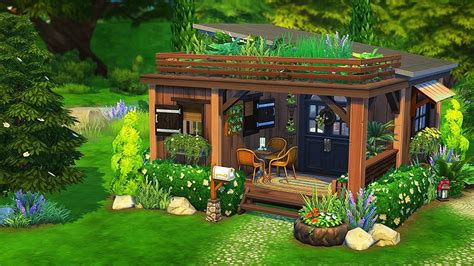 TINY OFF THE GRID HOUSE The Sims 4 Speed Build YouTube