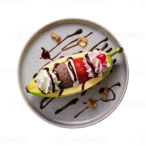 Classic Banana Split 47599933 Png