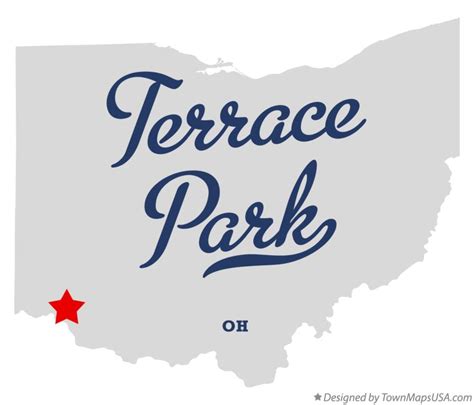 Map of Terrace Park, OH, Ohio