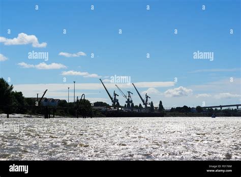 Ship Yard Cranes Stock Photo - Alamy