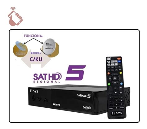 Receptor Digital Full Hd Satmax Plus Elsys Banda C E Ku Frete Gr Tis