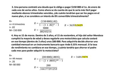 SOLUTION Ejercicios Anualidades Vencidas Parte 2 Studypool