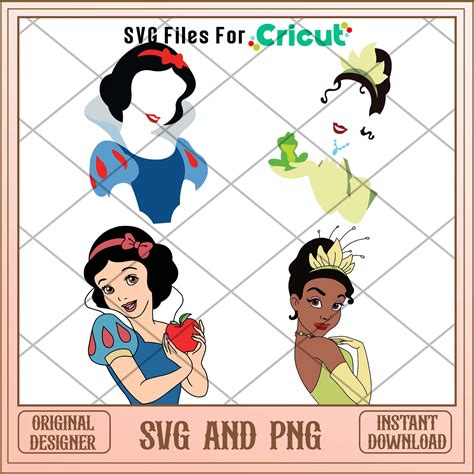 Disney Princess Characters Svg Bundle Ver 3 Svg Files For Cricut