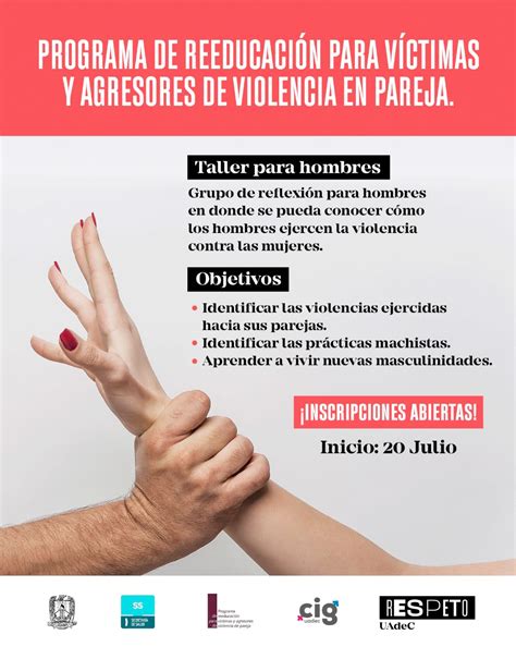 Convoca Uadec A Talleres De Reeducación Para Víctimas Y Agresores De Violencia En Pareja