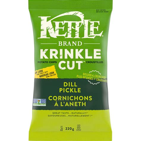 Kettle Brand Krinkle Cut Potato Chips Dill Pickle G London Drugs