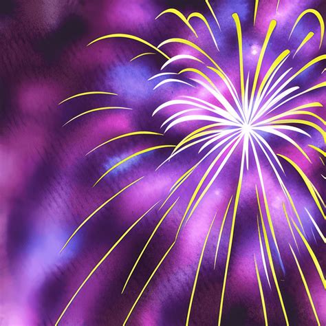 Purple Fireworks Background · Creative Fabrica