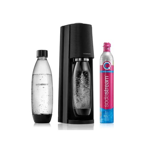 Machine Eau Gazeuse Sodastream Terra Black Bouteilles