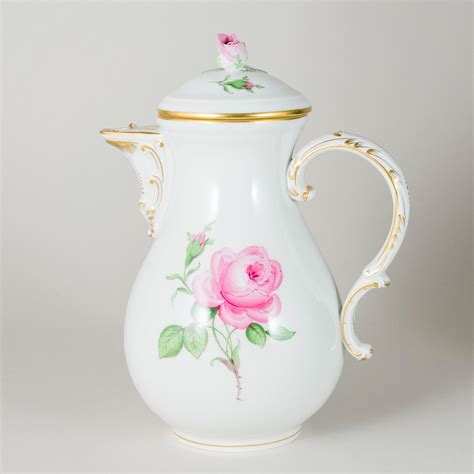 Meissen Kaffeekanne Rote Rose Cm Wahl Ebay