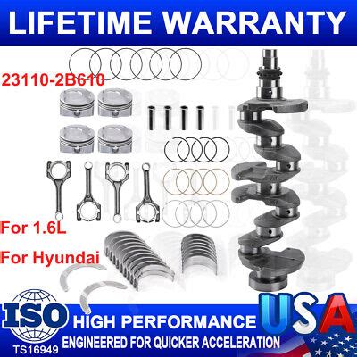 Engine Rebuild Overhaul Kit For L Hyundai Accent Kia Rio Soul