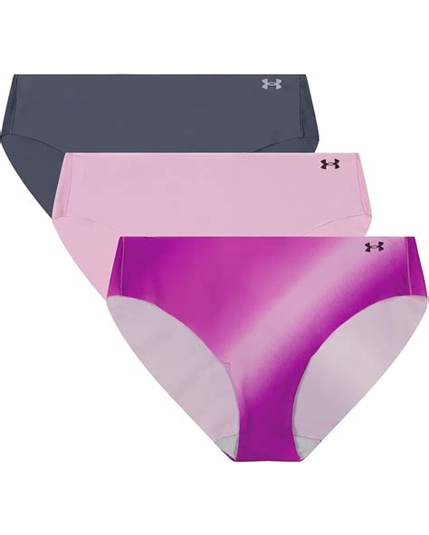 Women S Under Armour Seamless Bikini 3 PK Printed Zappos