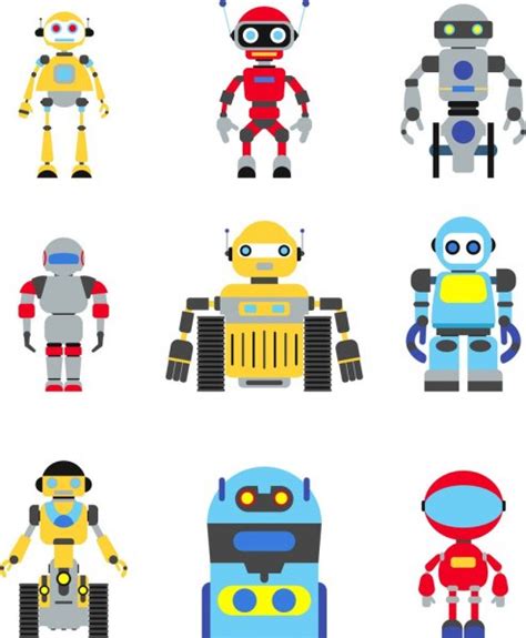 Robots Set — Stock Vector © Yustus 78578702