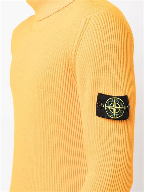 Stone Island Rollkragenpullover Mit Kompass Patch Farfetch