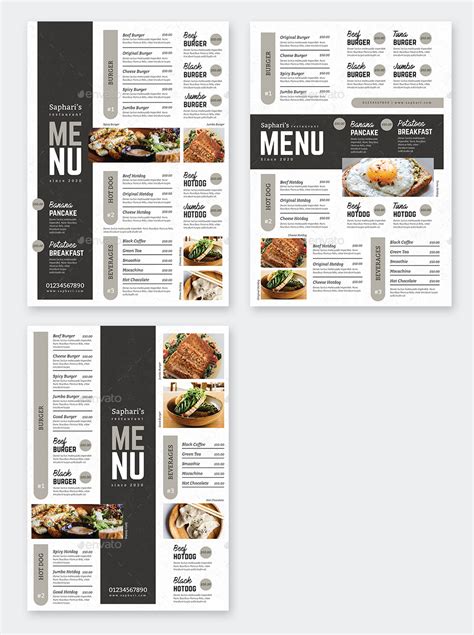 Restaurant Menu Template Psd Ksioks