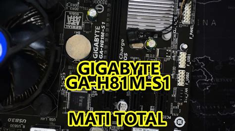 Motherboard Gigabyte H81m S1 Mati Total YouTube