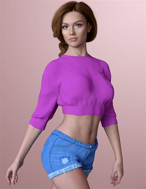 DForce X Fashion Summer Girl Outfit For Genesis 9 Daz 3D