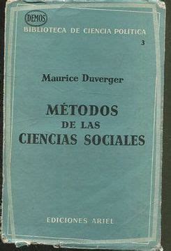 Libro METODOS DE LAS CIENCIAS SOCIALES De DUVERGER Maurice Buscalibre