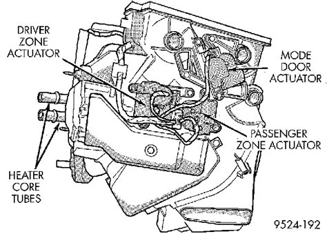 2004 Dodge Ram 1500 Blend Door Actuator Location