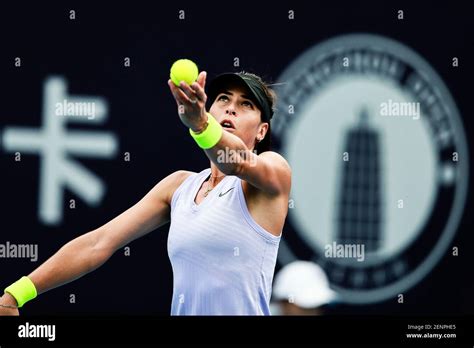 Australian Professional Tennis Player Ajla Tomljanovic Plays Against