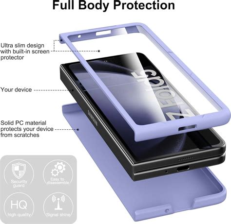 Awh Slim Fit Case For Z Fold With Front Built In Screen Protector