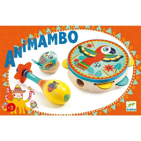 Djeco Animambo 3 Piece Set Tamborine