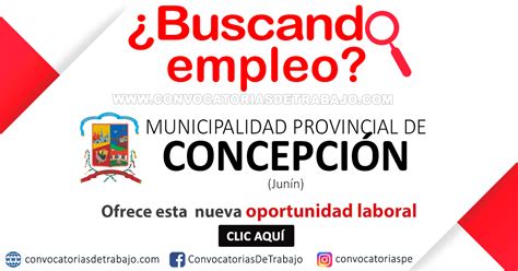 Municipalidad De Concepcion Convocatorias