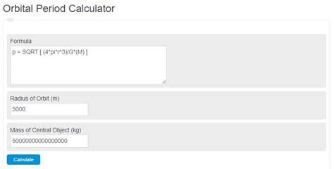 Orbital Period Calculator - Calculator Academy