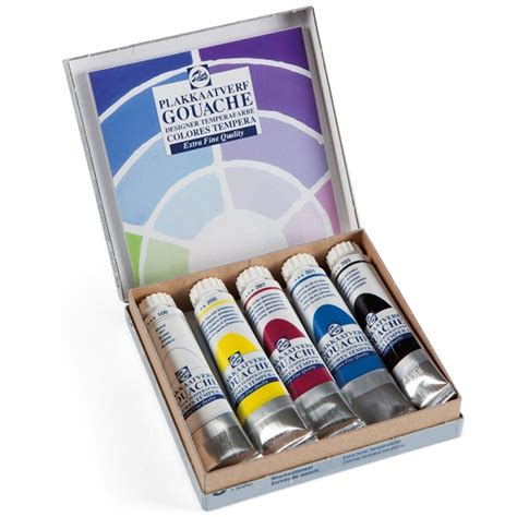 Boite De Tubes Gouache Couleurs Primaires Ml Talens