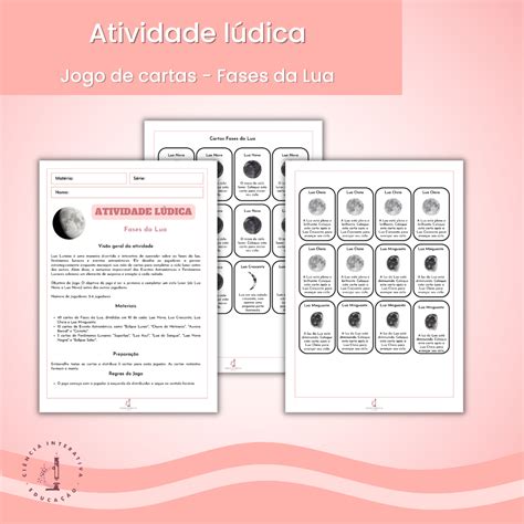 Jogo Fases Da Lua Ci Ncia Interativa