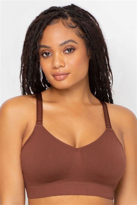 Smooth Seamless Comfort Wireless Bra Chocolate Nude Shopperboard