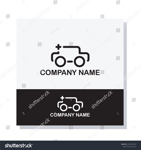 Black White Car Logo Design Vector Stock Vector (Royalty Free) 1596738547 | Shutterstock