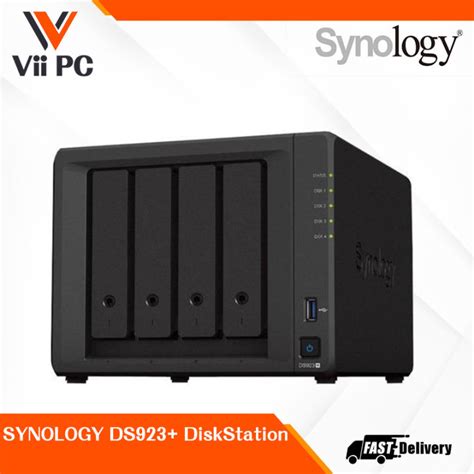 Synology DiskStation DS923 4 Bay NAS Without HDD AMD Ryzen R1600 2