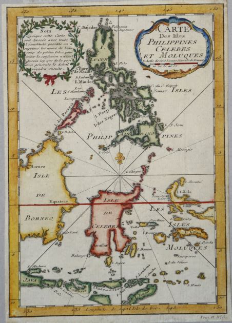 Carte Des Isles Philippines Celebes Et Moluques