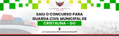 COMO FUNCIONA O CONCURSO PARA GCM DE CRISTALINA GO Curso Palestra