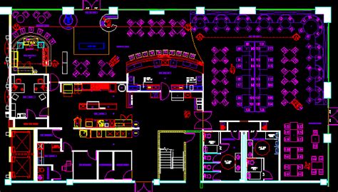 Restaurant Dwg Block For Autocad • Designs Cad