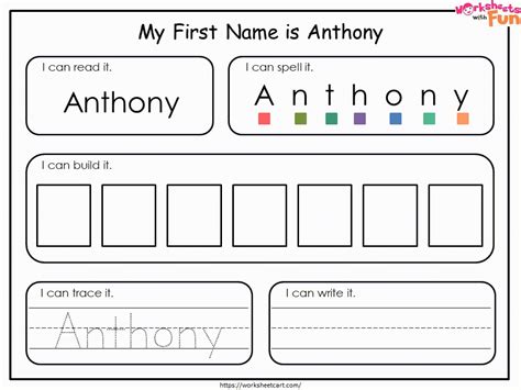 Name Tracing Sheet First Name Last Name Worksheet Custom Name