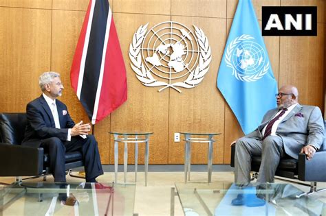 Jaishankar Meets UN General Assembly President Dennis Francis