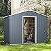 Amazon IRONMAX Outdoor Storage Shed With Floor 7 X 5 FT