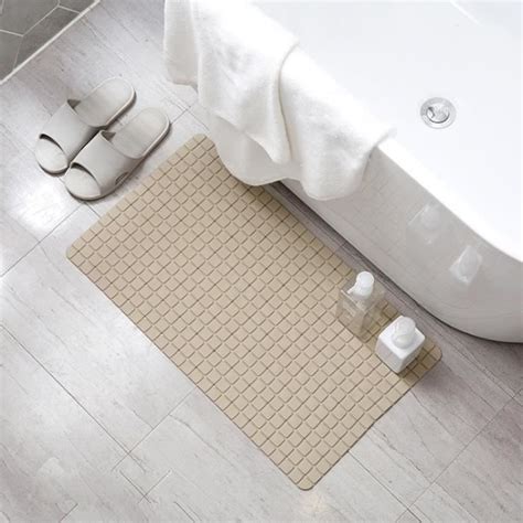 Tapis De Bains Antid Rapant En Pvc Pour Salle Toilettes Cuisine