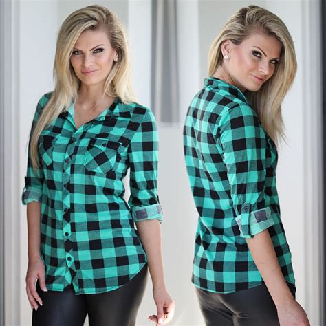 Green Plaid Top Plaid Tops Tops Top Outfits