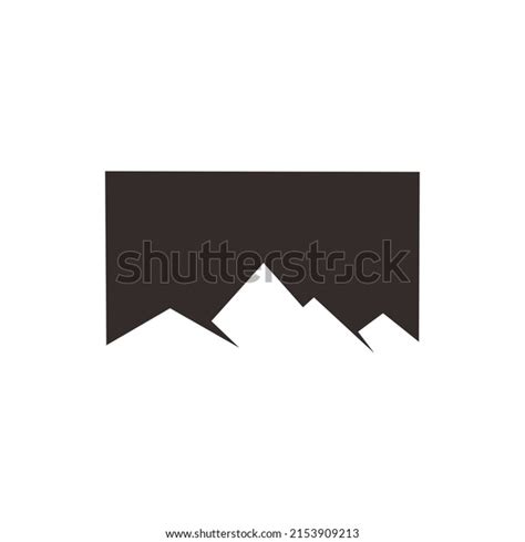 Mountain Silhouette Logo Black Color Image Stock Illustration ...